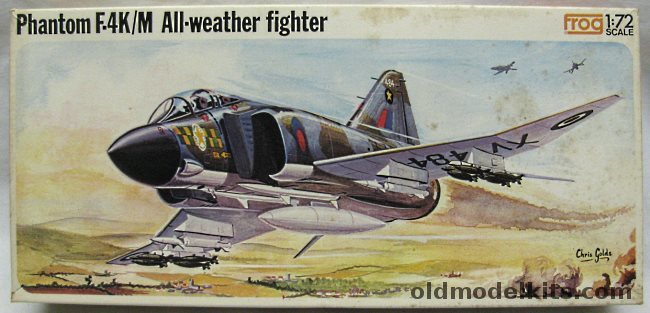 Frog 1/72 McDonnell F-4K / F-4M Phantom II - Fleet Air Arm FG.1 829 Sq RNAS Yeovilton 1969 or RAF FGR.2 No. 31 Sq Bruggen, Germany 1973, F262 plastic model kit